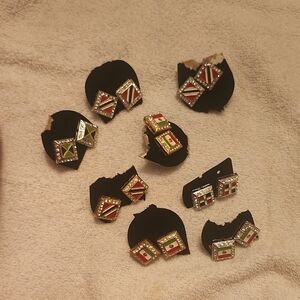 Colorful Geometric Earrings Set